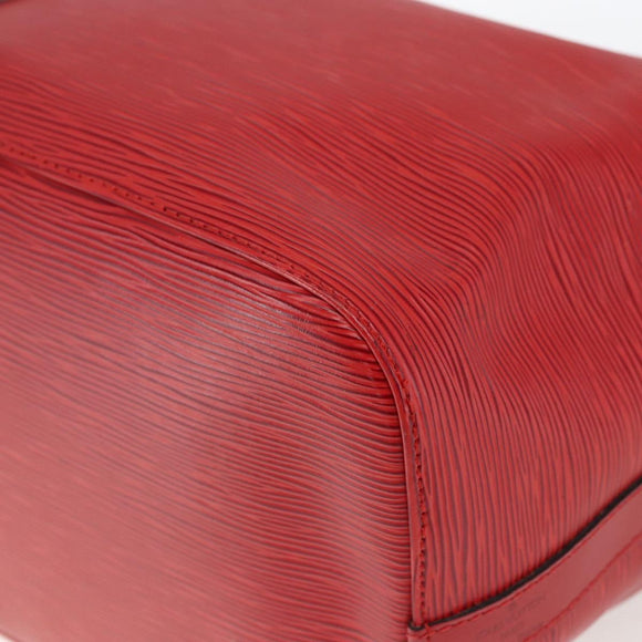 LOUIS VUITTON Epi Petit Noe Shoulder Bag Red M44107 LV Auth ki6398