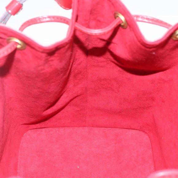 LOUIS VUITTON Epi Petit Noe Shoulder Bag Red M44107 LV Auth ki6398