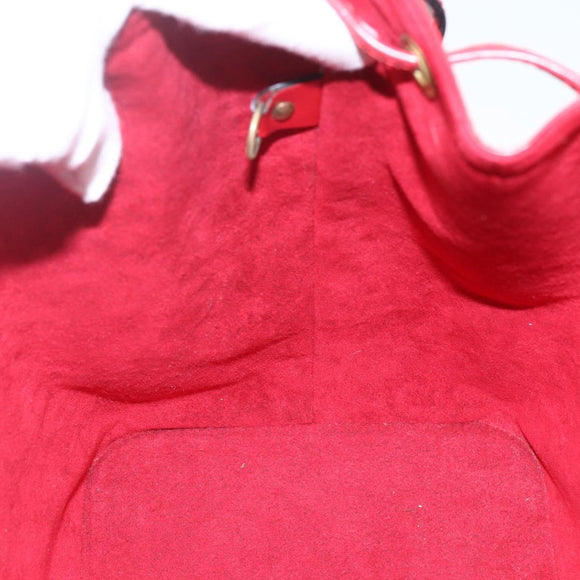 LOUIS VUITTON Epi Petit Noe Shoulder Bag Red M44107 LV Auth ki6398