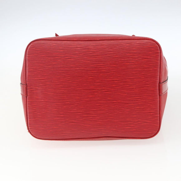 LOUIS VUITTON Epi Petit Noe Shoulder Bag Red M44107 LV Auth ki6398
