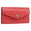 LOUIS VUITTON Vernis Multicles 4 Key Case Pink Amarrant M90913 Auth ki6400-1