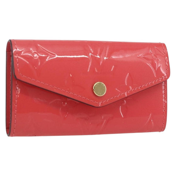LOUIS VUITTON Vernis Multicles 4 Key Case Pink Amarrant M90913 Auth ki6400