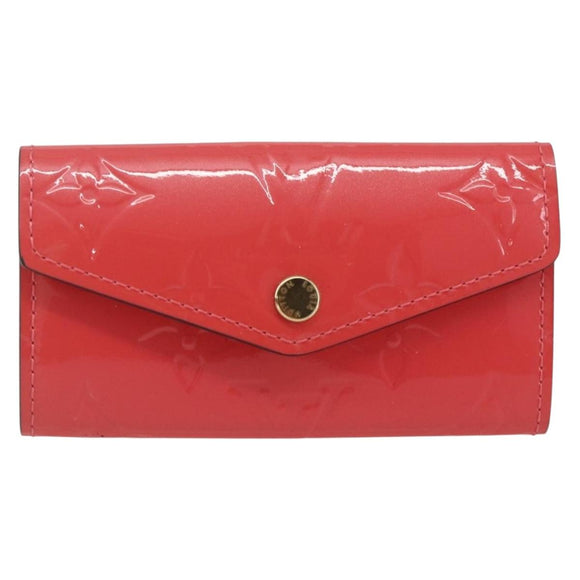 LOUIS VUITTON Vernis Multicles 4 Key Case Pink Amarrant M90913 Auth ki6400