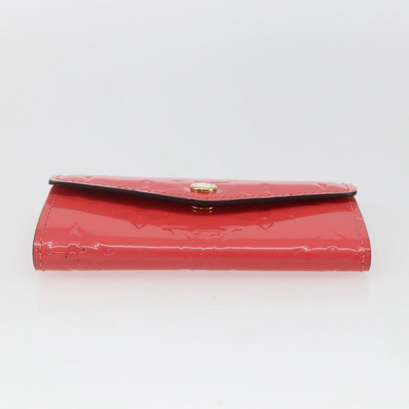 LOUIS VUITTON Vernis Multicles 4 Key Case Pink Amarrant M90913 Auth ki6400