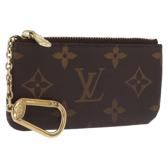 LOUIS VUITTON Monogram Pochette Cles Coin Purse M60033 LV Auth ki6401