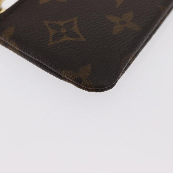 LOUIS VUITTON Monogram Pochette Cles Coin Purse M60033 LV Auth ki6401