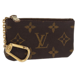 LOUIS VUITTON Monogram Pochette Cles Coin Purse M60033 LV Auth ki6402