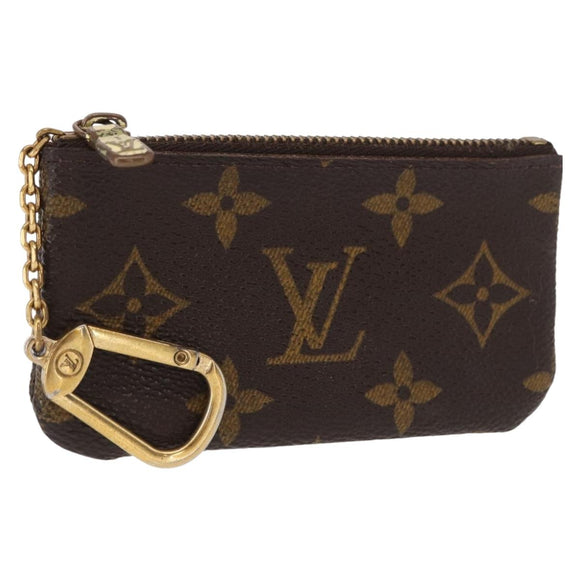LOUIS VUITTON Monogram Pochette Cles Coin Purse M60033 LV Auth ki6402