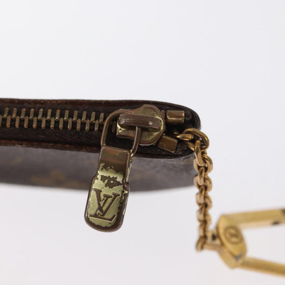 LOUIS VUITTON Monogram Pochette Cles Coin Purse M60033 LV Auth ki6402