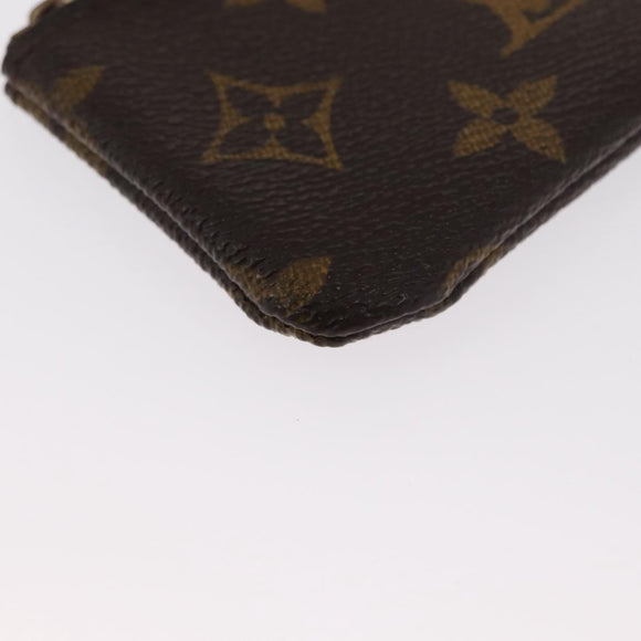 LOUIS VUITTON Monogram Pochette Cles Coin Purse M60033 LV Auth ki6402