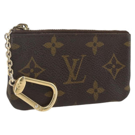 LOUIS VUITTON Monogram Pochette Cles Coin Purse M60033 LV Auth ki6403