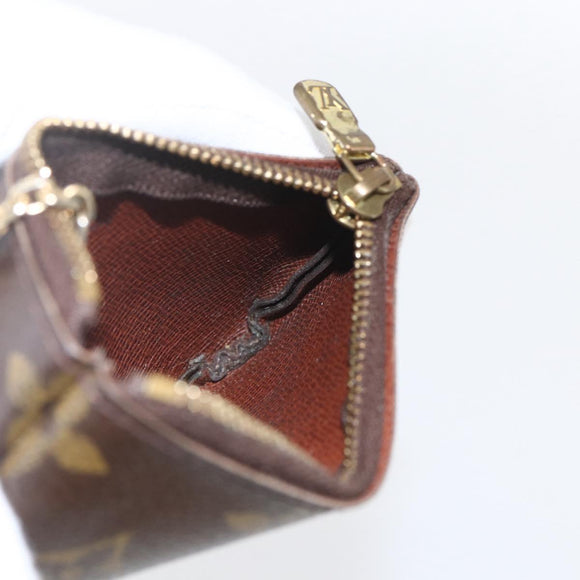 LOUIS VUITTON Monogram Pochette Cles Coin Purse M60033 LV Auth ki6403