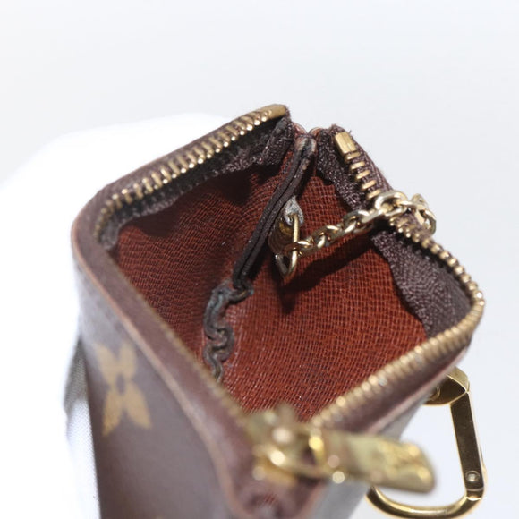 LOUIS VUITTON Monogram Pochette Cles Coin Purse M60033 LV Auth ki6403
