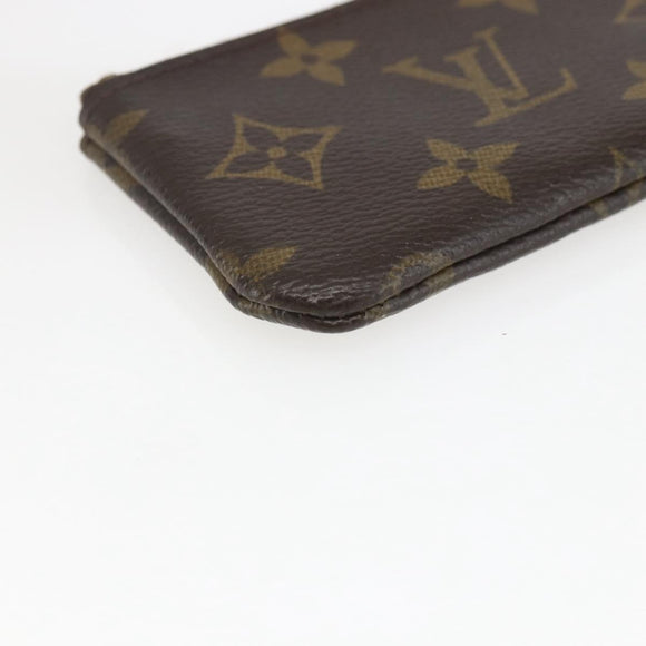 LOUIS VUITTON Monogram Pochette Cles Coin Purse M60033 LV Auth ki6403