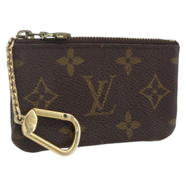 LOUIS VUITTON Monogram Pochette Cles Coin Purse M60033 LV Auth ki6404