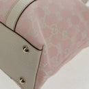 GUCCI GG Canvas Tote Bag Pink Gold 141470 Auth ki6408V-14