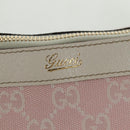 GUCCI GG Canvas Tote Bag Pink Gold 141470 Auth ki6408A-17
