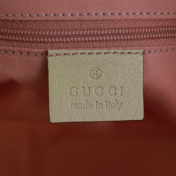 GUCCI GG Canvas Tote Bag Pink Gold 141470 Auth ki6408A