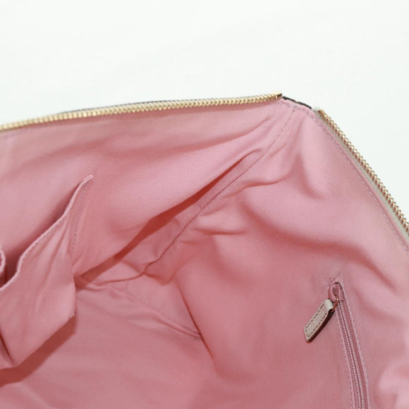 GUCCI GG Canvas Tote Bag Pink Gold 141470 Auth ki6408A