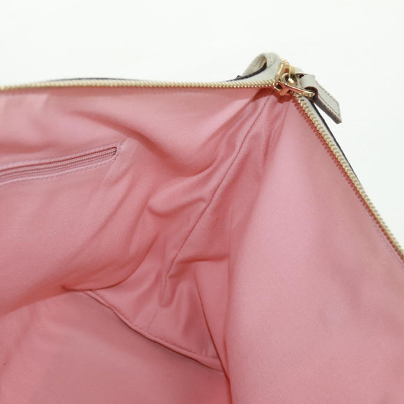 GUCCI GG Canvas Tote Bag Pink Gold 141470 Auth ki6408V