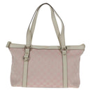 GUCCI GG Canvas Tote Bag Pink Gold 141470 Auth ki6408A-13