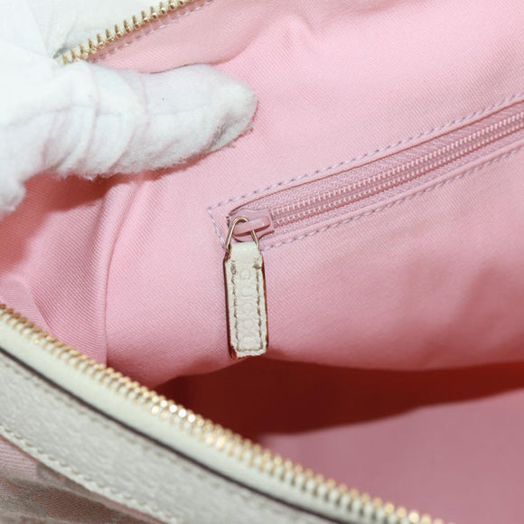GUCCI GG Canvas Tote Bag Pink Gold 141470 Auth ki6408A
