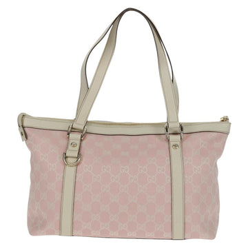 GUCCI GG Canvas Tote Bag Pink Gold 141470 Auth ki6408A - 0
