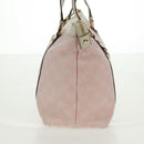 GUCCI GG Canvas Tote Bag Pink Gold 141470 Auth ki6408A-3