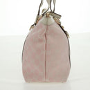 GUCCI GG Canvas Tote Bag Pink Gold 141470 Auth ki6408A-4