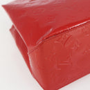 LOUIS VUITTON Monogram Vernis Reade PM Bag Pomme D'amour M91990 LV Auth ki6412-11