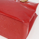 LOUIS VUITTON Monogram Vernis Reade PM Bag Pomme D'amour M91990 LV Auth ki6412-12