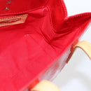 LOUIS VUITTON Monogram Vernis Reade PM Bag Pomme D'amour M91990 LV Auth ki6412-17