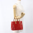 LOUIS VUITTON Monogram Vernis Reade PM Bag Pomme D'amour M91990 LV Auth ki6412-21