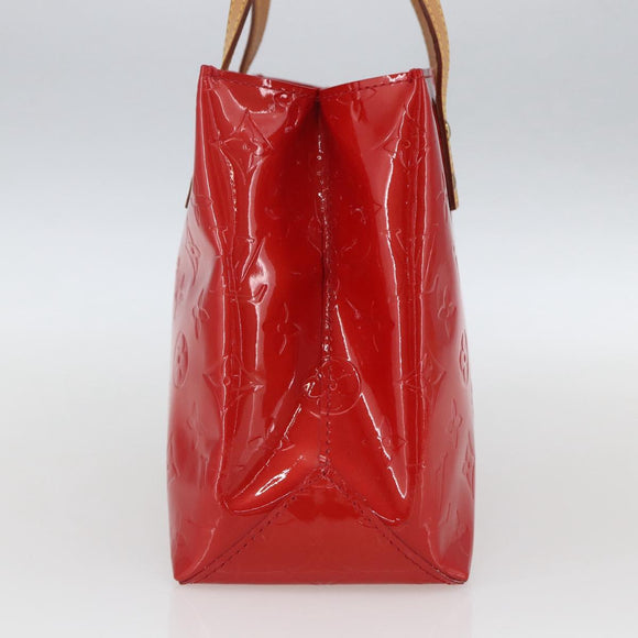 LOUIS VUITTON Monogram Vernis Reade PM Bag Pomme D'amour M91990 LV Auth ki6412
