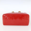 LOUIS VUITTON Monogram Vernis Reade PM Bag Pomme D'amour M91990 LV Auth ki6412-9