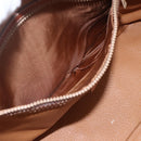 CELINE Macadam Canvas Hand Bag PVC Leather Brown Gold Auth ki6413-11