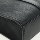 LOUIS VUITTON Taurillon Clemence Sac Plat Cloth Black M21884 Auth ki6418SAM-8