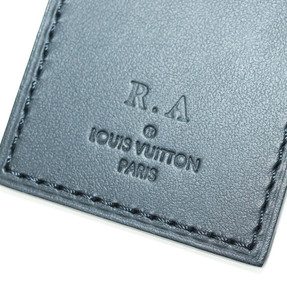 LOUIS VUITTON Taurillon Clemence Sac Plat Cloth Black M21884 Auth ki6418A