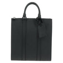 LOUIS VUITTON Taurillon Clemence Sac Plat Cloth Black M21884 Auth ki6418SAM-13