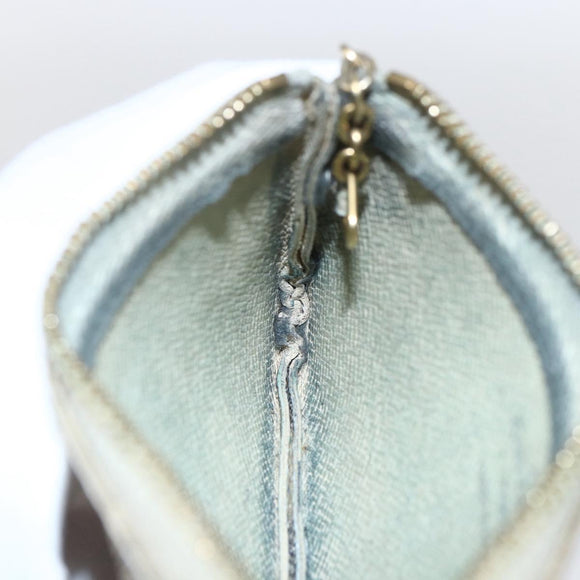 LOUIS VUITTON Damier Azur Pochette Cles Coin Purse N62659 LV Auth ki6422