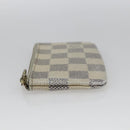 LOUIS VUITTON Damier Azur Pochette Cles Coin Purse N62659 LV Auth ki6422-3
