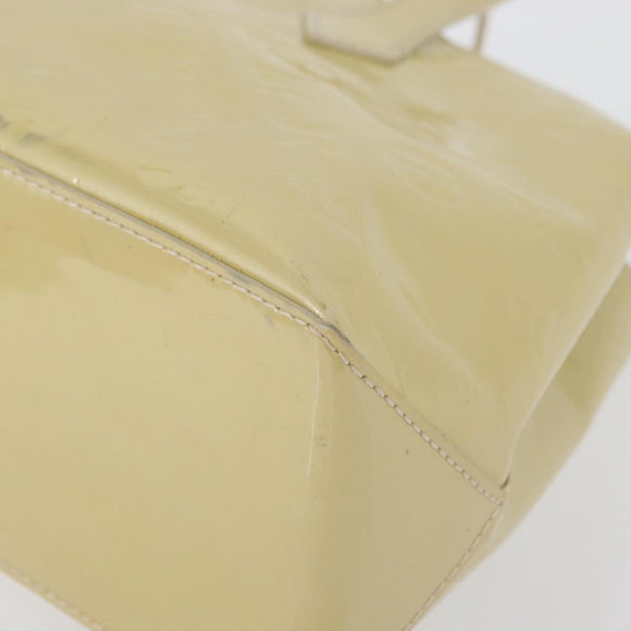 LOUIS VUITTON Monogram Vernis Wilshire PM Hand Bag Broncorail M91452 Auth ki6423