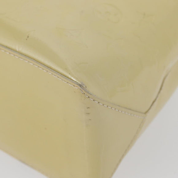 LOUIS VUITTON Monogram Vernis Wilshire PM Hand Bag Broncorail M91452 Auth ki6423