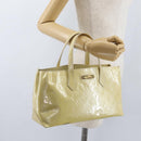 LOUIS VUITTON Monogram Vernis Wilshire PM Hand Bag Broncorail M91452 Auth ki6423-23