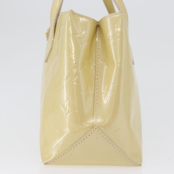 LOUIS VUITTON Monogram Vernis Wilshire PM Hand Bag Broncorail M91452 Auth ki6423