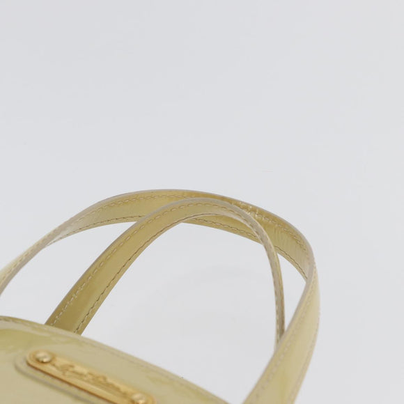 LOUIS VUITTON Monogram Vernis Wilshire PM Hand Bag Broncorail M91452 Auth ki6423