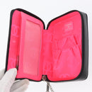 CHANEL Cambon Line Pouch Leather Black Silver CC Auth ki6426M-8