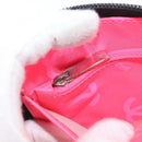 CHANEL Cambon Line Pouch Leather Black Silver CC Auth ki6426M-21