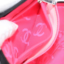 CHANEL Cambon Line Pouch Leather Black Silver CC Auth ki6426M-9