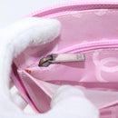 CHANEL Cambon Line Pouch Leather Pink Silver CC Auth ki6427M-23